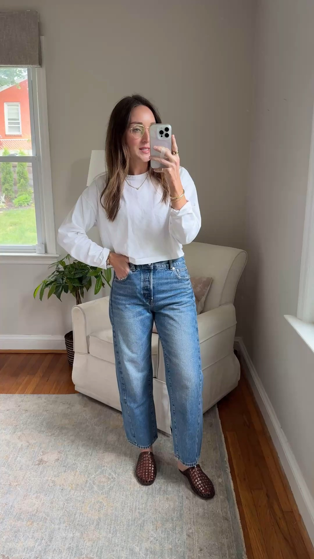Snag these Madewell jeans for $84 today! Wearing size 26.