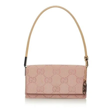 Pre-Owned Gucci GG Shoulder Bag Canvas Fabric Pink | Walmart (US)