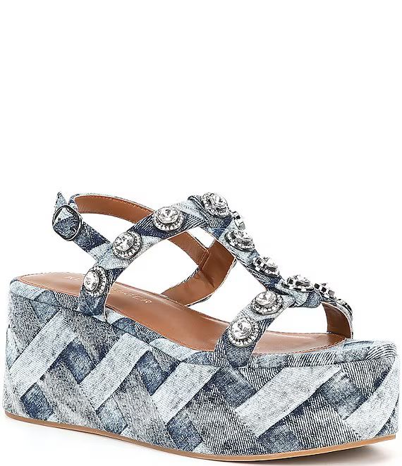 Octavia Denim Platform Sandals | Dillard's