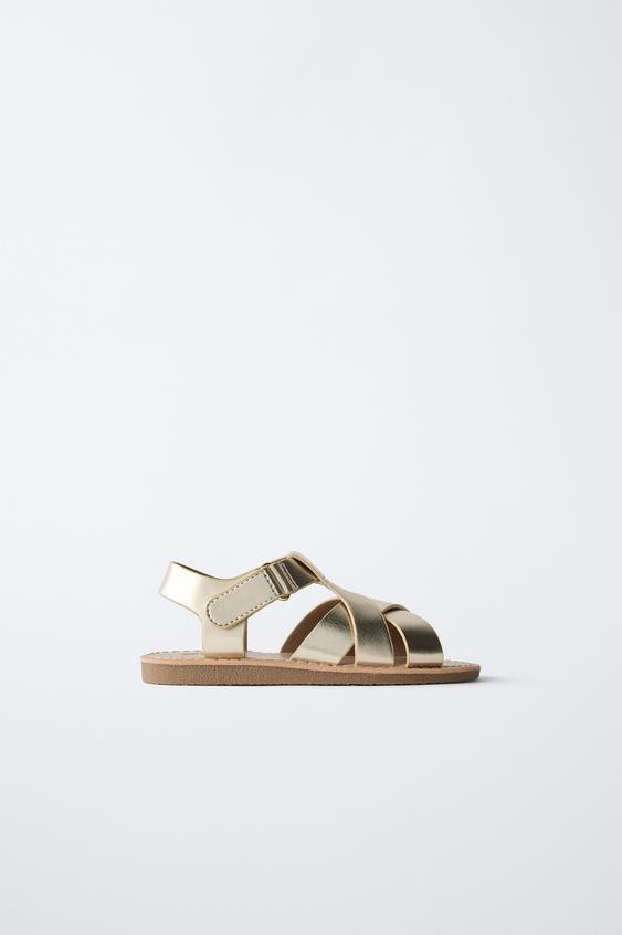 METALLIC SANDALS | Zara US