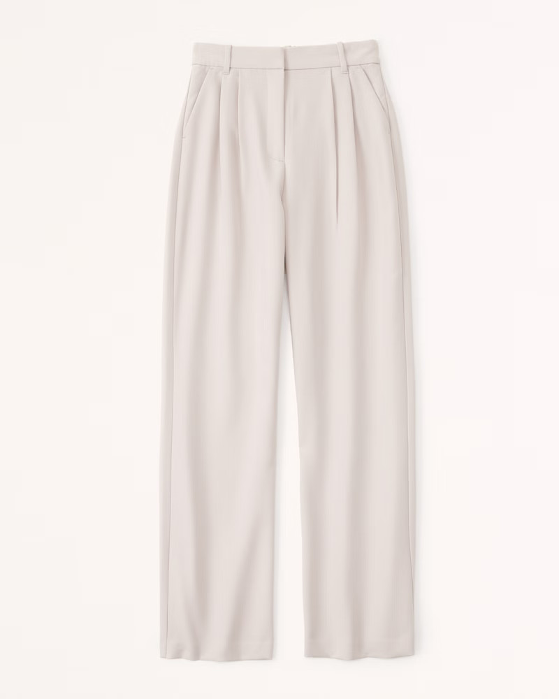 Curve Love A&F Sloane Tailored Pant | Abercrombie & Fitch (US)