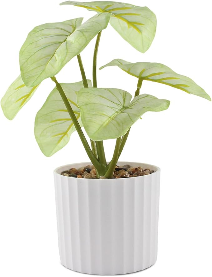 1pc Artificial Plant Faux Greenery Leaf Small Potted Realistic Fake Plants for Home Bathroom Wind... | Amazon (US)