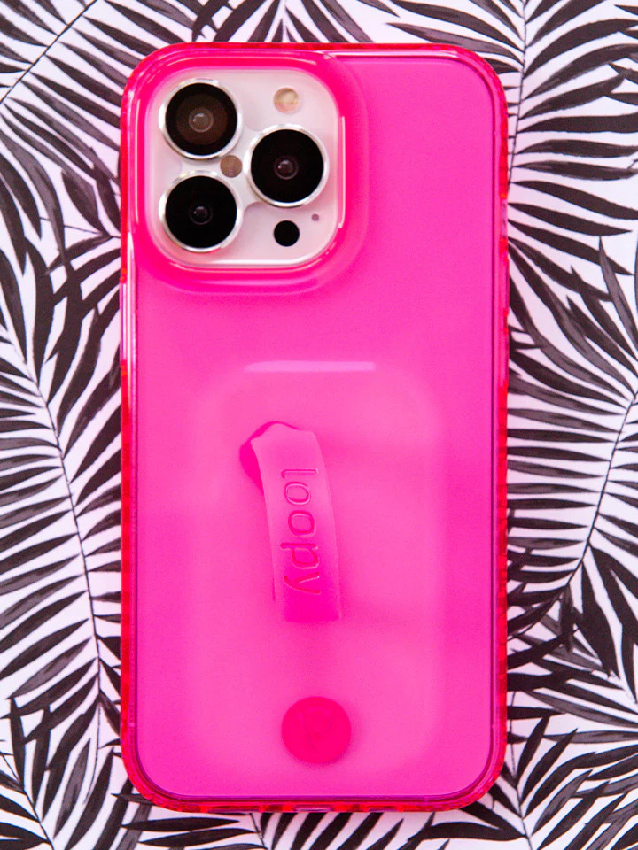Loopy Cases - Clear Neon Pink | Loopy Cases