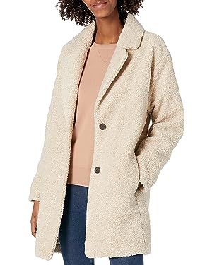 Amazon Essentials Women's Teddy Bear Fleece Oversized-Fit Lapel Jacket (Previously Daily Ritual) | Amazon (US)