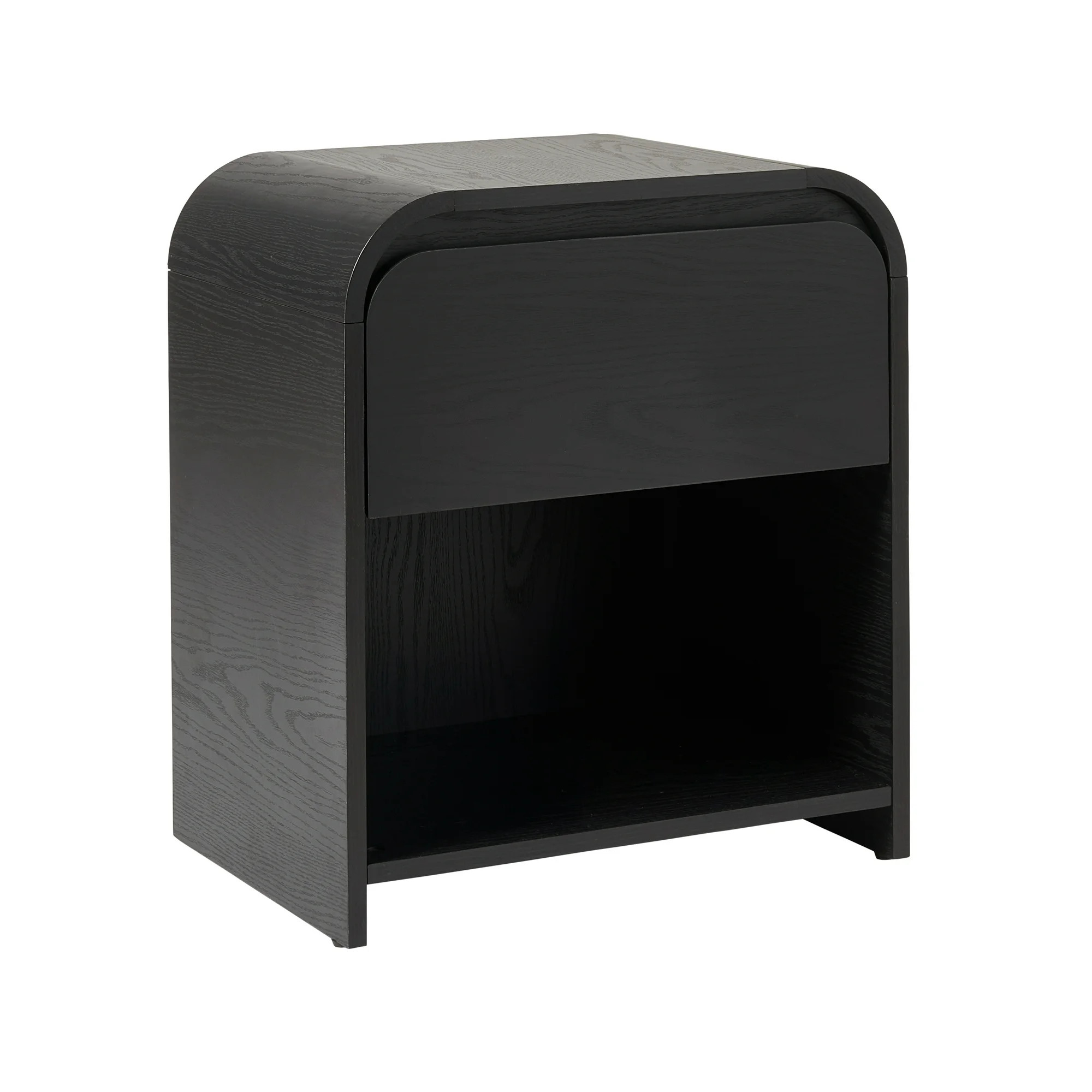 Better Homes & Gardens Juliet Nightstand with USB, Rich Black Finish | Walmart (US)