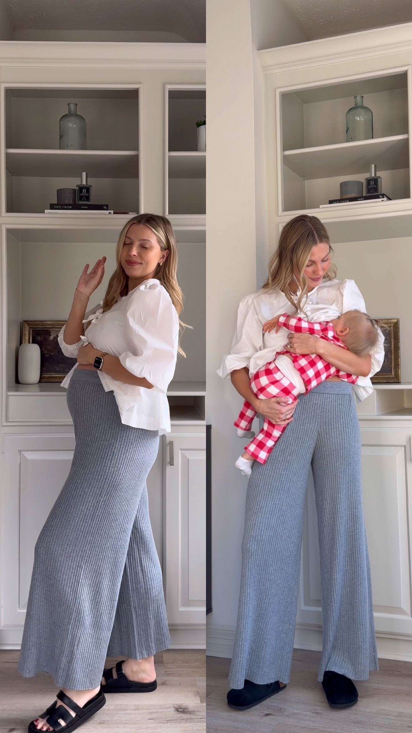 One of my most worn pants - worn before pregnancy, all pregnancy + through postpartum! Also love this tie top for pregnancy and now nursing! Wearing M in pants + S top. 

 #LTKootd #LTKmomlife #LTKBump