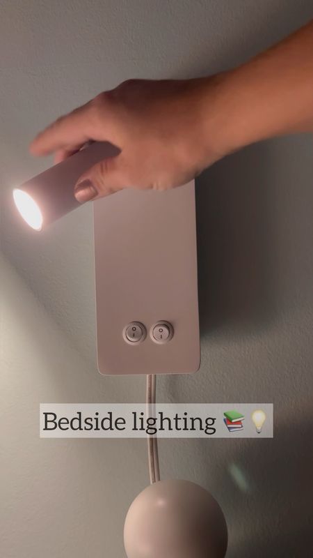 This plug-in wall sconces (can be hardwired!) are a perfect bedside addition.  They have a flexible head for reading and also have a backlight that is great for a nightlight.  They are easy to install and have a minimal design impact.  Perfect for kids and/or avid readers.

#LTKunder100 #LTKhome #LTKBacktoSchool