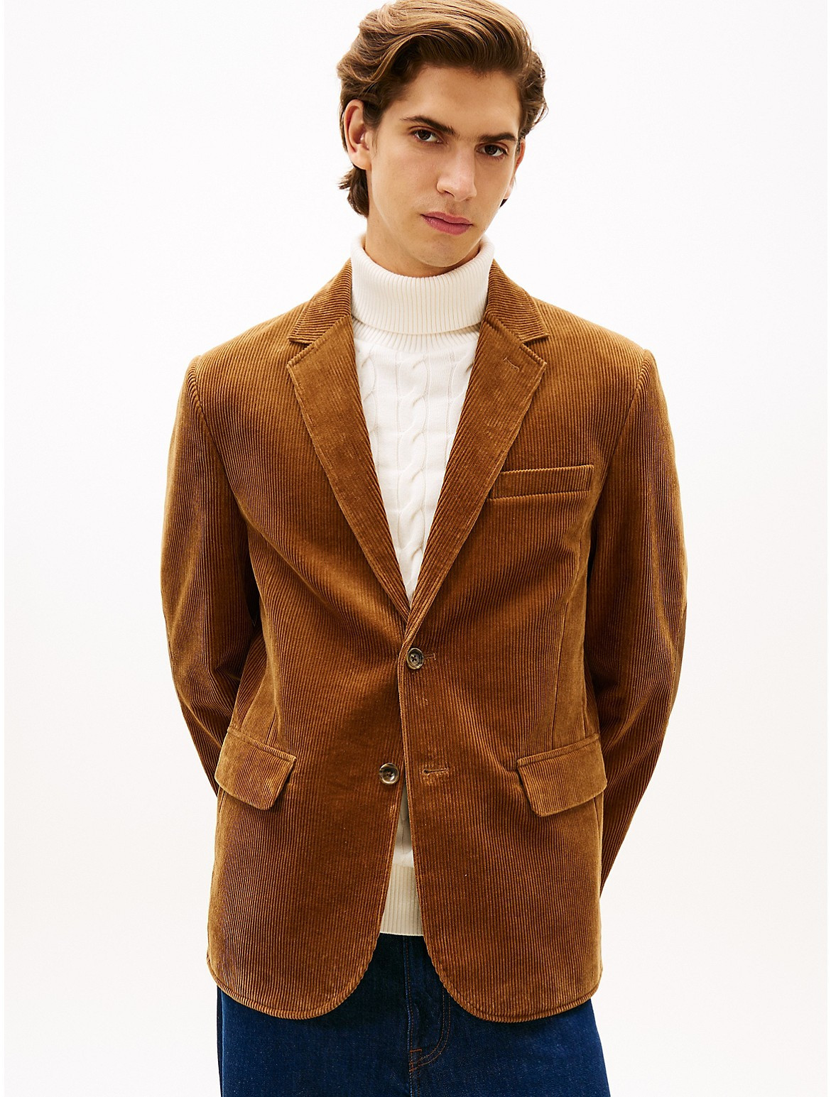 Tommy Hilfiger Men's Corduroy Blazer - Brown - 40 | Tommy Hilfiger (US)