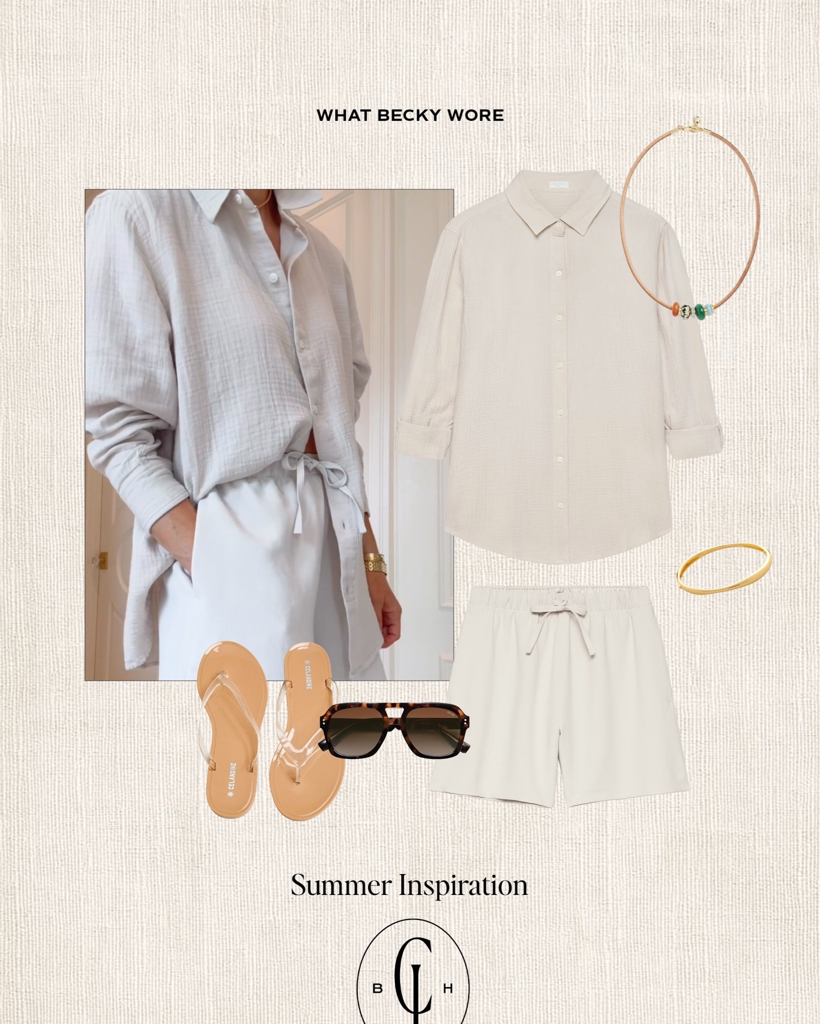 What I wore this week. Wearing size small in shorts and button down from @Aritzia

#LTKsummer