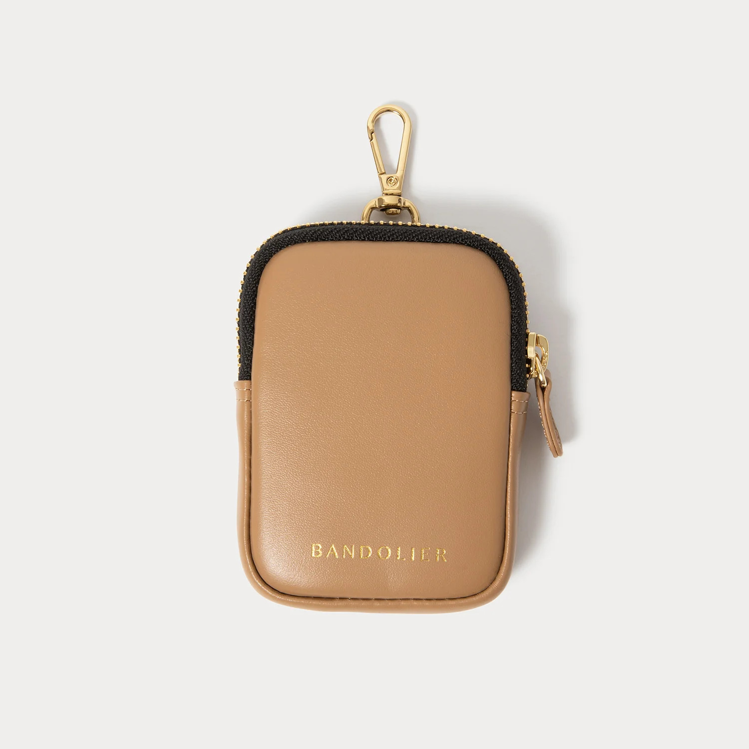 Mini Zip Pouch - Tan/Gold | Bandolier