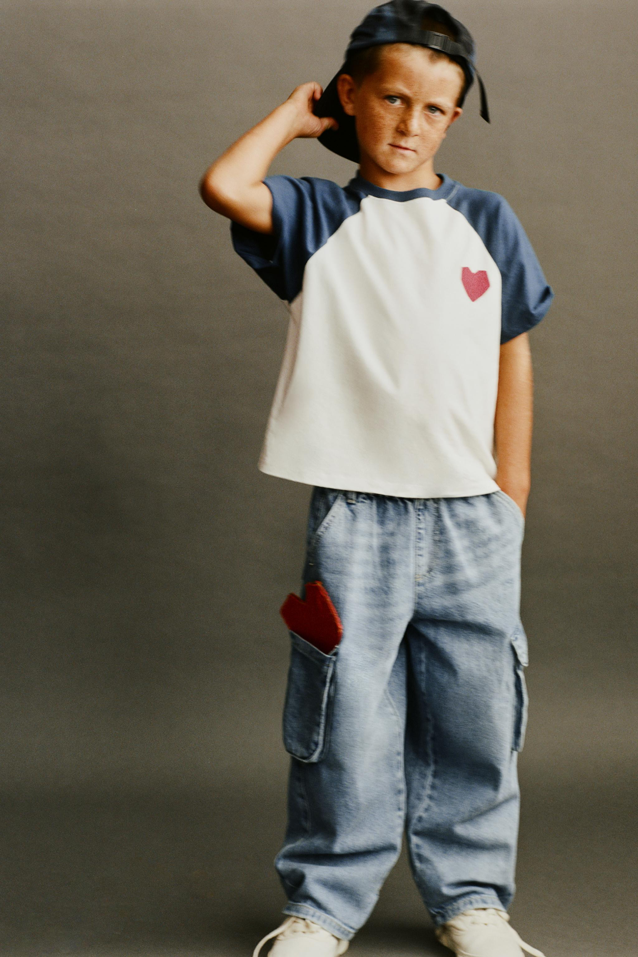 HEART RAGLAN T-SHIRT | Zara US