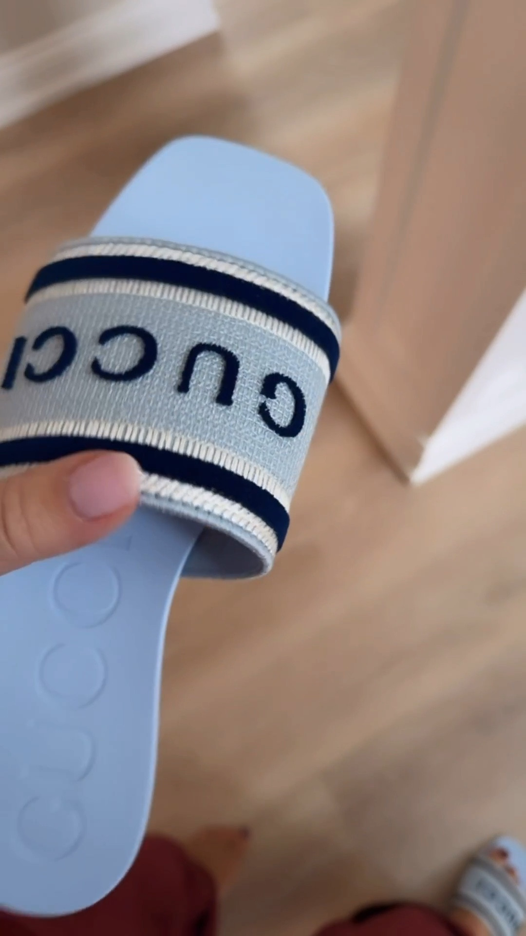 Omg even better in person! Finally a comfy slide from Gucci! 3 colors! Soft and flexible RUBBER sole! Higher arch and the most comfortable pair yet! Highly rec! 20/10🔥!

Gucci. Sandals. Blue. Spring break. Spring 2026. Slides. Designer. 

#LTKootd #LTKTravel