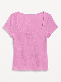 Fitted Square-Neck T-Shirt | Old Navy (US)