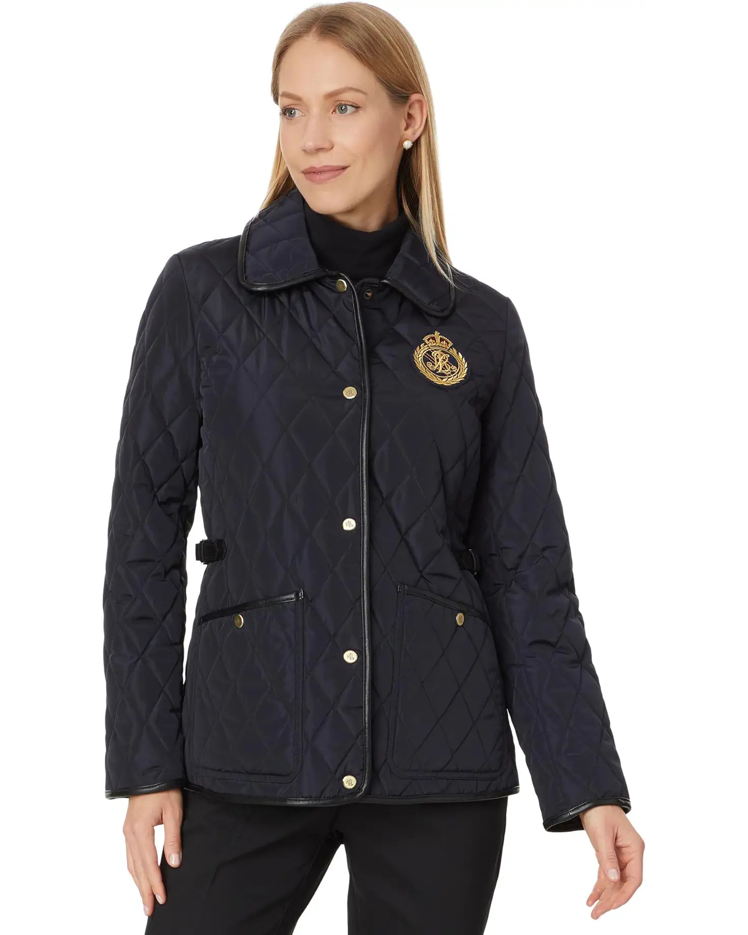 Quilt Sb Pu Side Tabs/Trim W Crest | Zappos