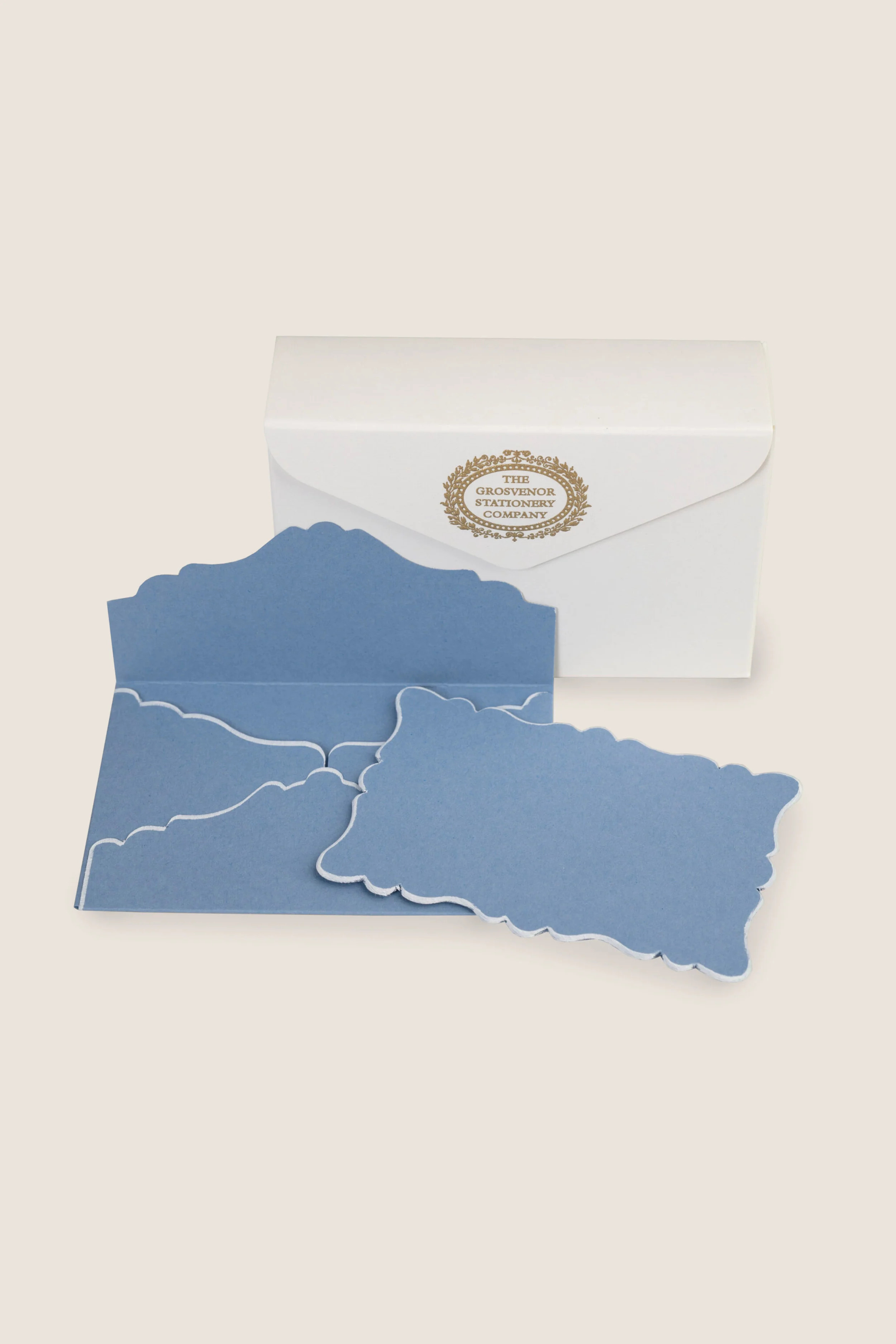 Denim Scalloped Easton Cards and Envelopes | Tuckernuck (US)