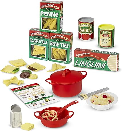 Melissa & Doug Prepare & Serve Pasta Play Food Set | Amazon (US)