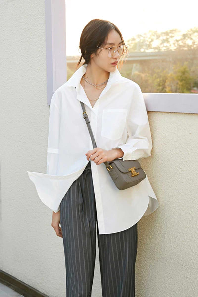 Brooklyn White Button Up Shirt | J.ING