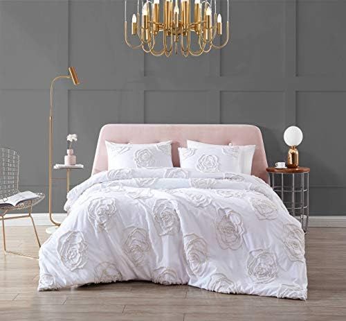 Betsey Johnson | Rambling Rose Collection | Duvet Cover Set- 100% Cotton Ultra Soft, All Season B... | Amazon (US)