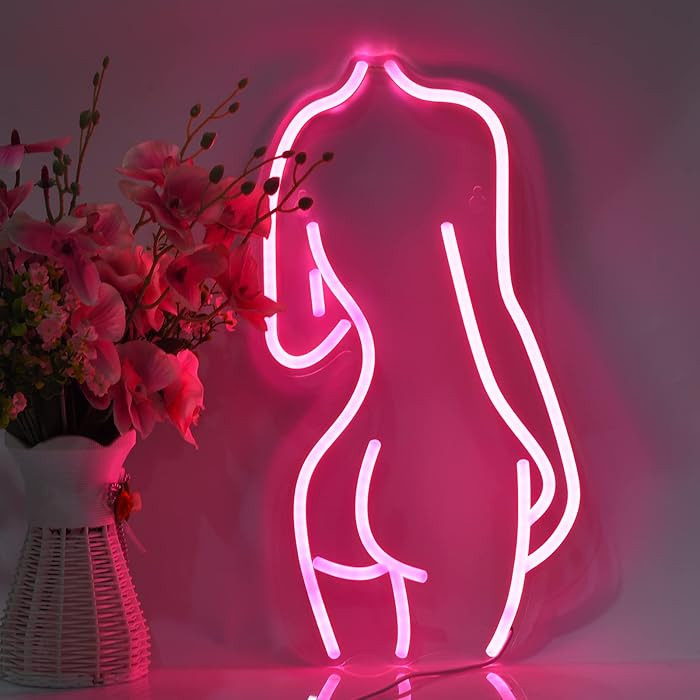 Lady Back Neon Signs LED Night Lights USB Connected Decorative Sign Bedroom Man Cave Room Bar Pub... | Amazon (US)