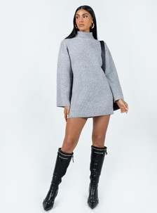 Sonelle Knit Mini Dress Grey | Princess Polly US