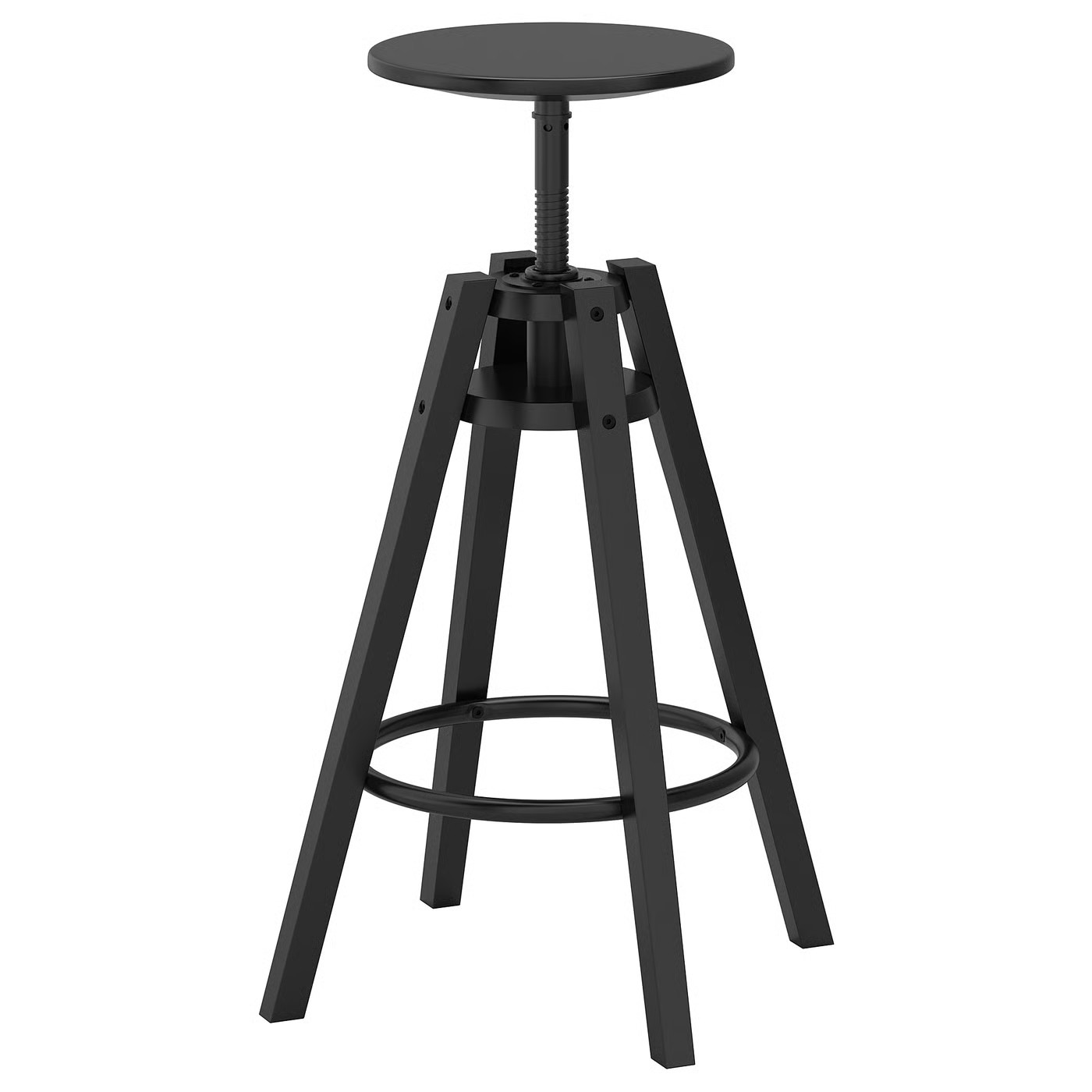 DALFRED Bar stool, black, 24 3/4-29 1/8 " | IKEA US