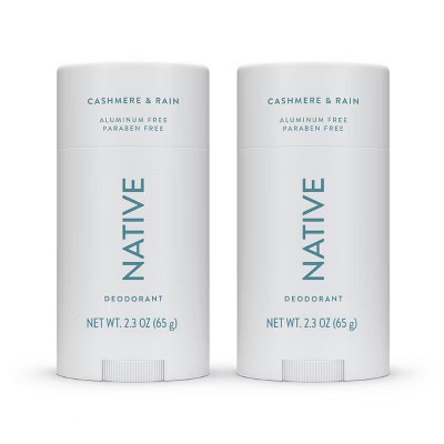Native Twin Pack Deodorant - Cashmere & Rain - 4.6oz/2ct | Target