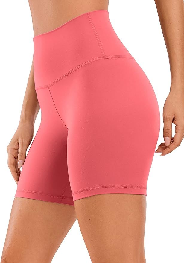 CRZ YOGA Womens Butterluxe Biker Shorts 2.5'' / 4'' / 6'' / 8'' - High Waisted Booty Workout Voll... | Amazon (US)