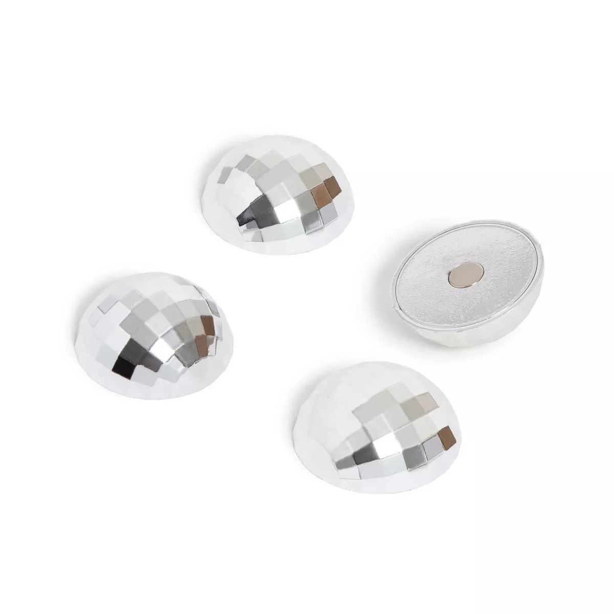 U Brands 4ct Disco Ball Magnets Silver | Target