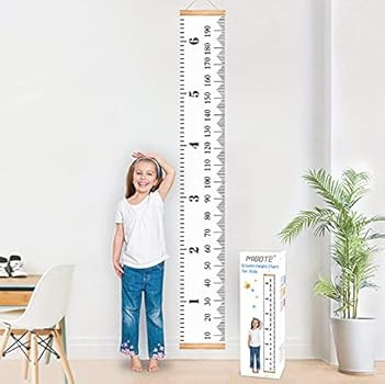 Amazon.com: MIBOTE Baby Growth Chart Handing Ruler Wall Decor for Kids, Canvas Removable Growth H... | Amazon (US)