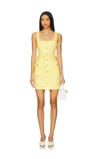 L'AGENCE Midy Mini Dress in Yellow. - size 6 (also in 0, 00, 10, 12, 2, 4, 8) | Revolve Clothing (Global)