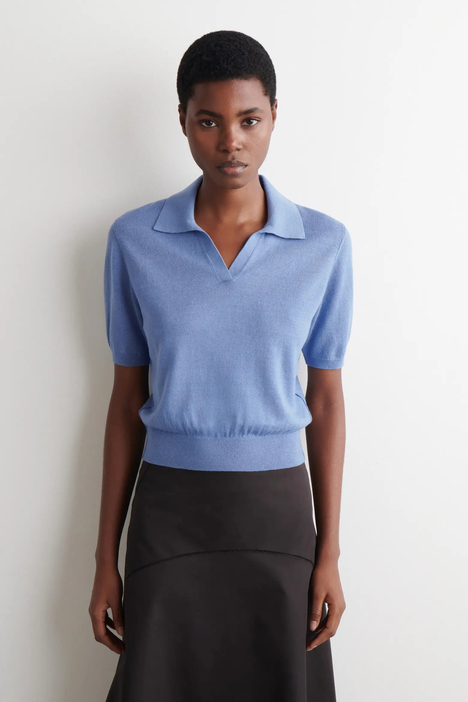 Knitted Linen-Merino Polo Shirt (Women) | Nordstrom | Nordstrom