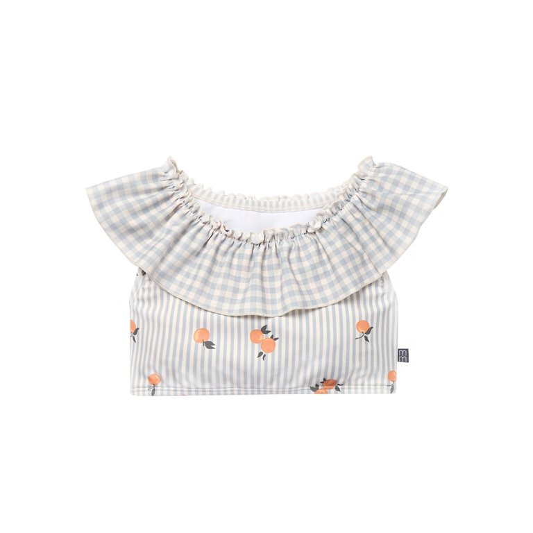 Modern Moments by Gerber Toddler Girl Swimsuit with Neck Ruffle, 2-Piece, Sizes 12M - 5T | Walmart (US)