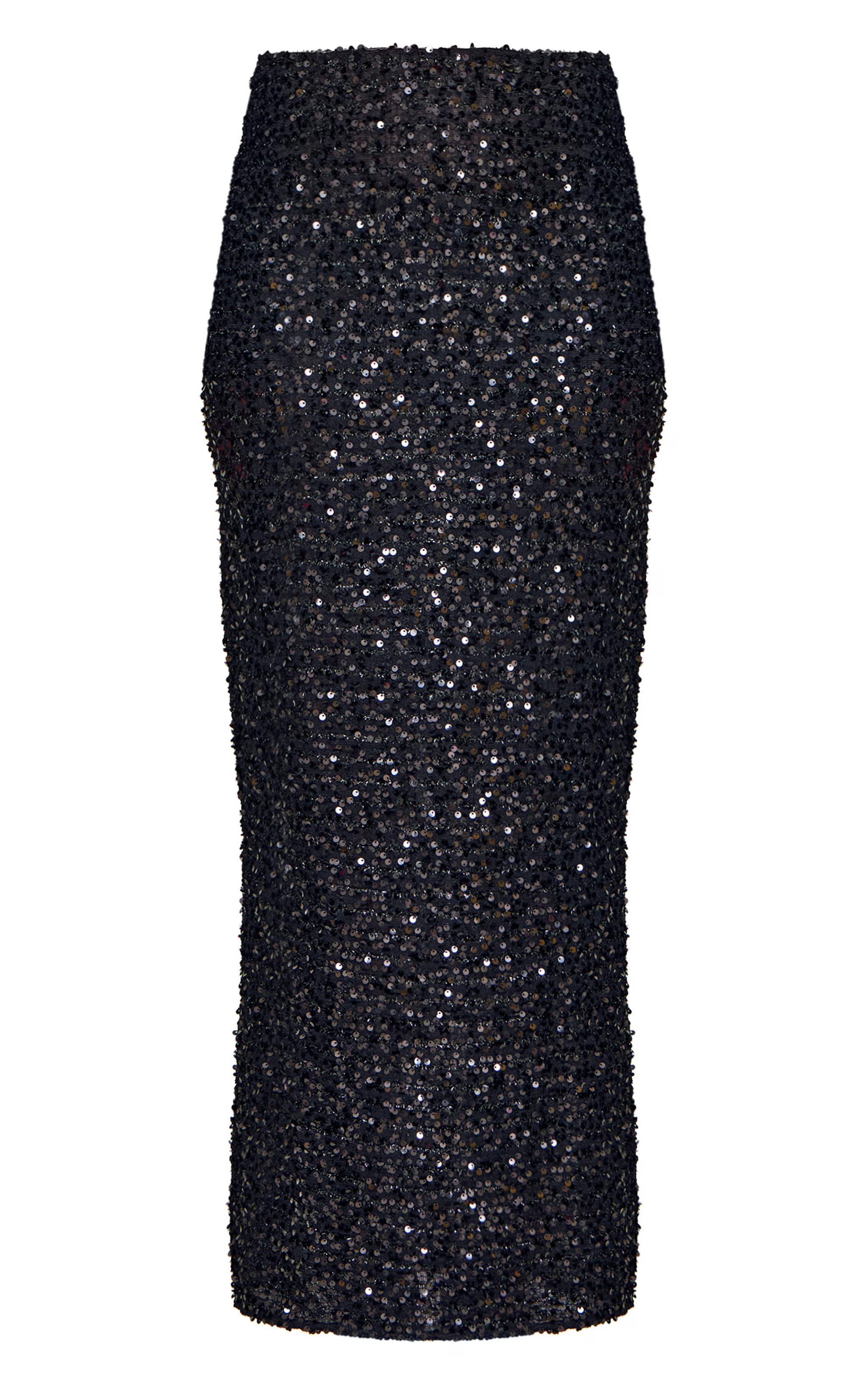 Jupe longue noire à paillettes | PrettyLittleThing (FR)