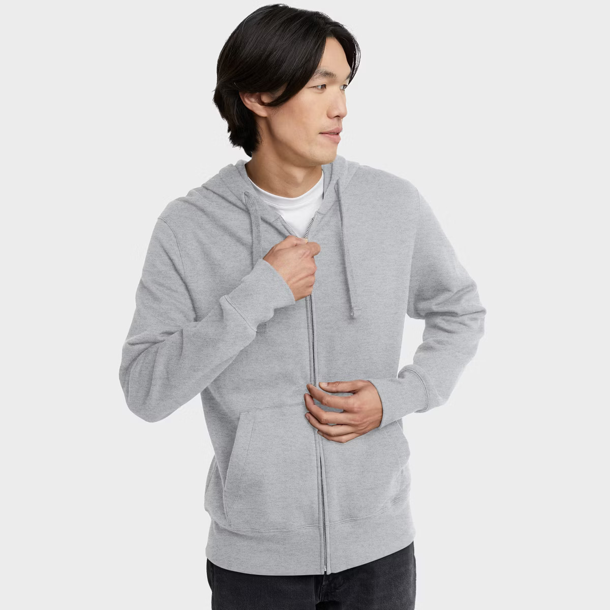 Hanes Originals Men's Zip-Up Fleece Hoodie | Target