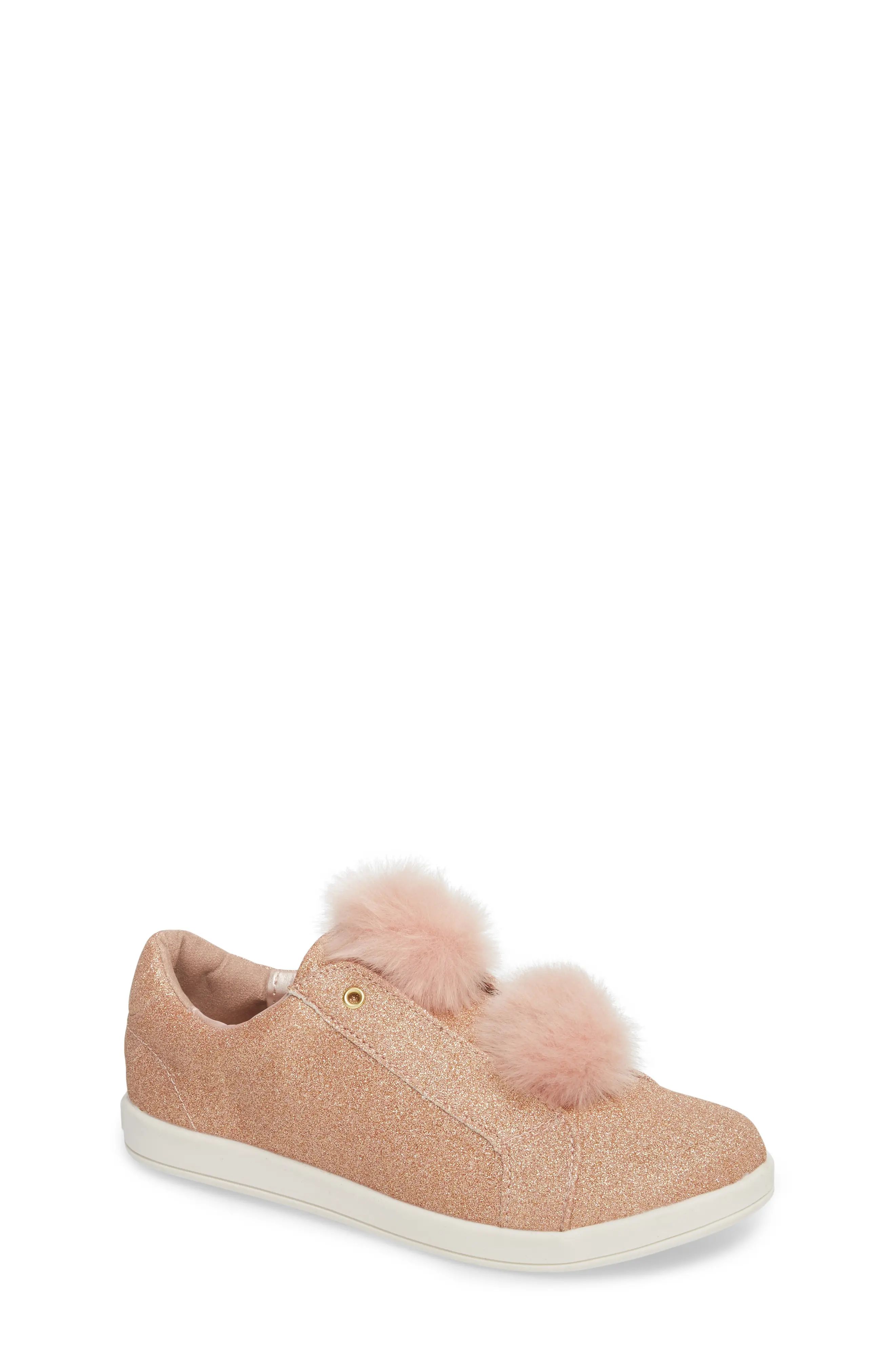 Cynthia Leya Faux Fur Pompom Slip-On Sneaker | Nordstrom