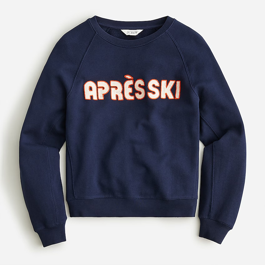 Apres-ski crewneck sweatshirt | J. Crew US