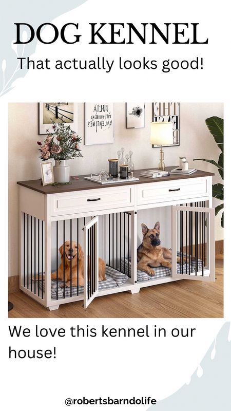 This is the dog kennel that we have at our house and we love it! It’s so nice to have it as a piece of furniture that fits with the room  

#LTKsalealert #LTKhome #LTKCyberWeek