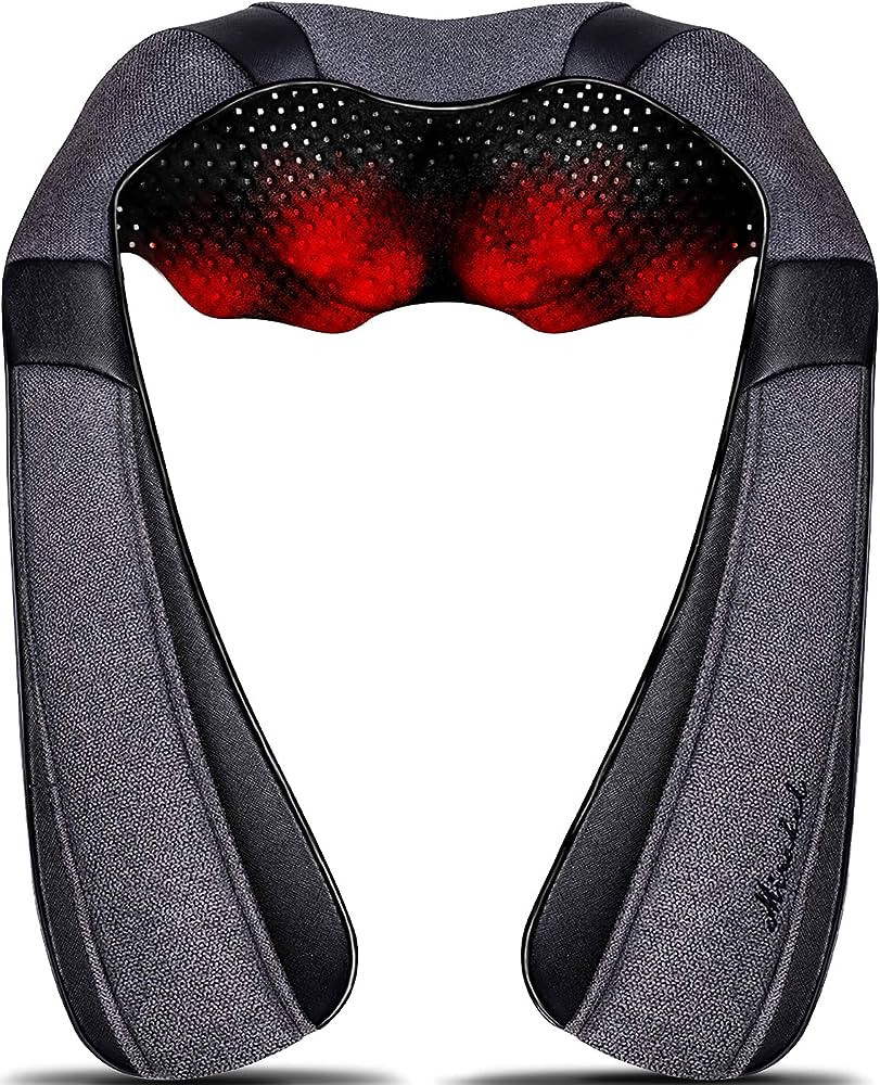 Back Massager, Shiatsu Neck Massager with Heat, Electric Shoulder Massager, Kneading Massage Pill... | Amazon (US)