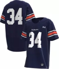 Under Armour Youth Auburn Tigers Navy Replica Football Jersey | Dick's Sporting Goods