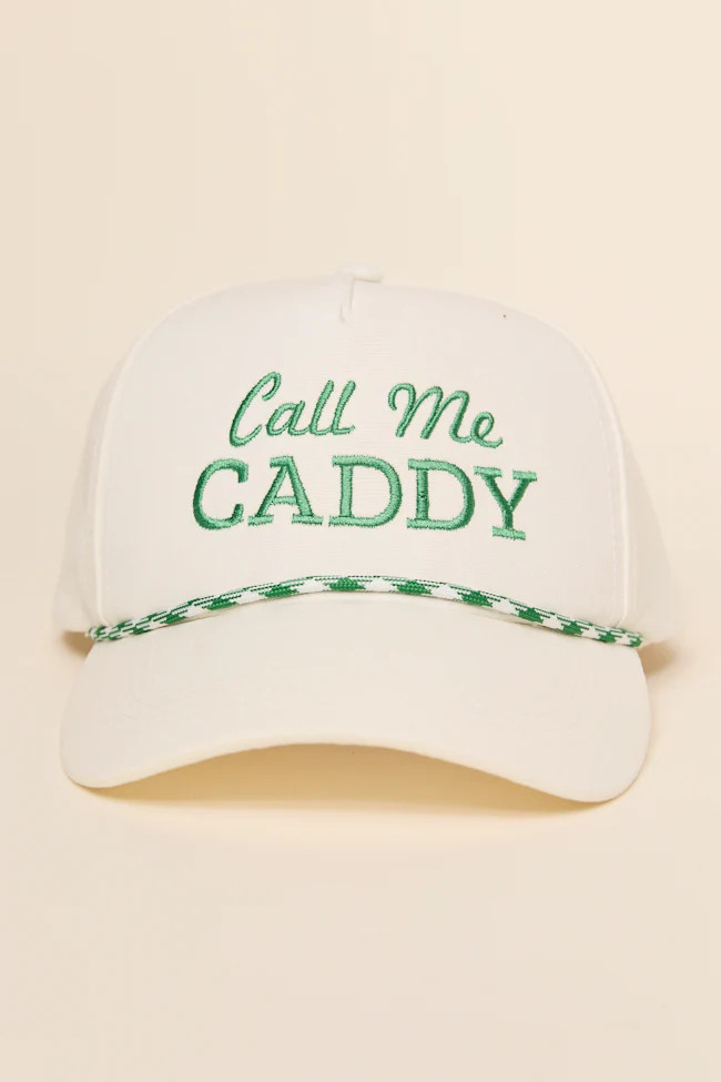 Call Me Caddy Green Trucker Hat | Pink Lily