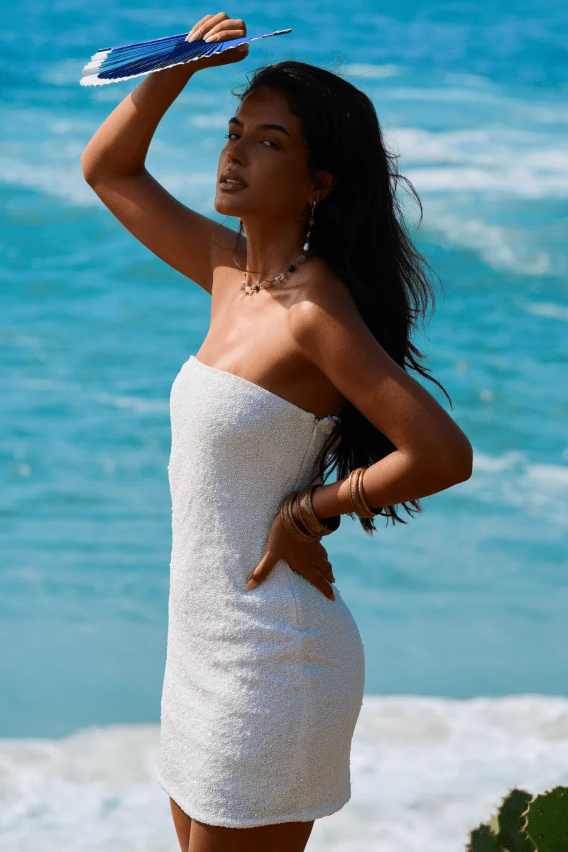 Evermore Hand-Beaded Embellished Mini Dress | Self-Adore (US)