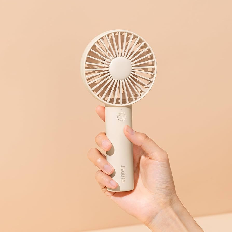 JISULIFE Handheld Portable Mini Fan, 4500mAh Powerful Battery Operate, Personal Small with 3 Spee... | Amazon (US)