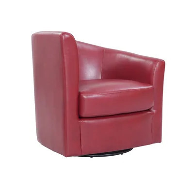 Beppie Soraya 28" Wide Swivel Barrel Chair with High Slope Arms | Wayfair North America