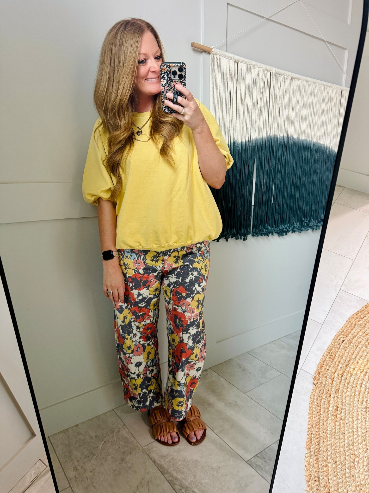Pretty much all free people! These pants aren't in stock but they are the Deep Trance Denim - my favorite style of jeans! Shirt is new, it's like a short sleeve sweatshirt almost. I'm wearing my normal size in everything!

Necklace is also from free people 

#LTKWorkwear #LTKOver40