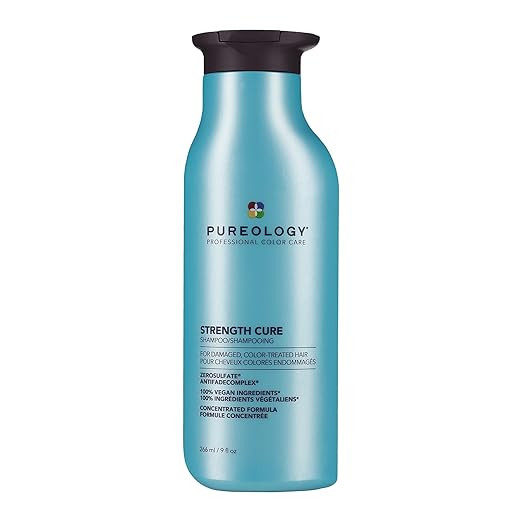 Pureology Strength Cure Shampoo - For Damaged or Color-Treated Hair, Strengthens & Prevents Break... | Amazon (US)