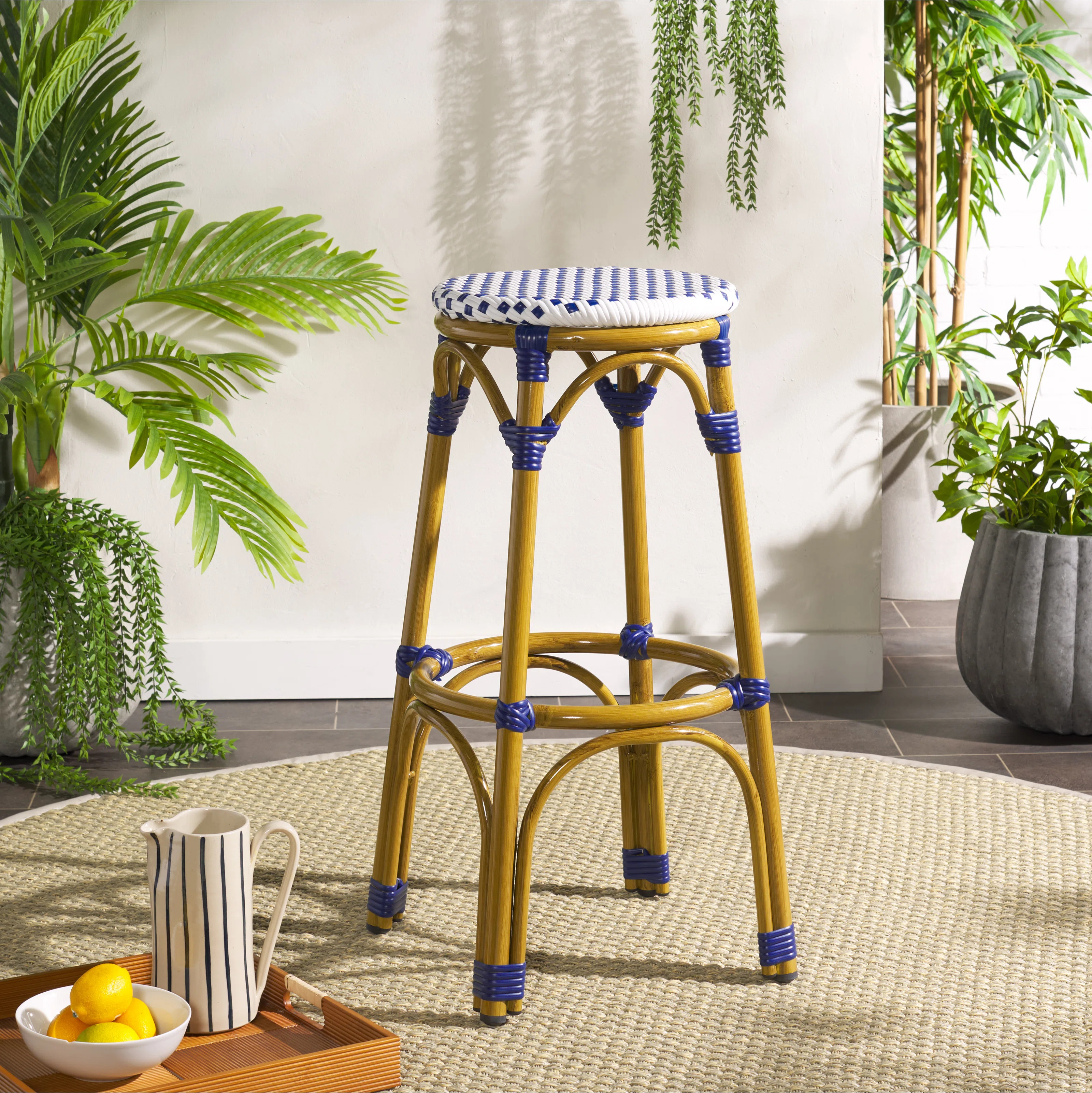 Goldmann Aluminum Outdoor Stool | Wayfair North America