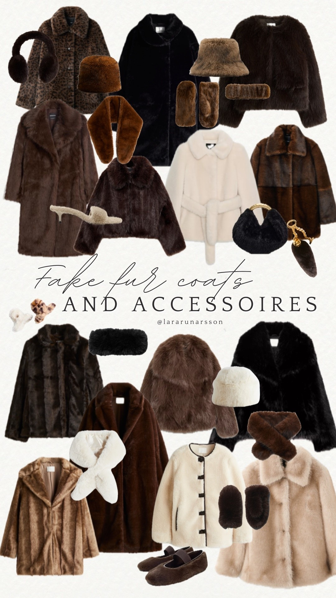 Fake fur coats and accessories

Fake fur coats, shoes, bags, accessories, short coats, long coats, hats ,scarf, hair clip, autumn, cold days, winter, jackets

#fakefur #autumnoutfits #autumnaccessoires #Fakefurcoats #coats #jackets #accessories #winterr