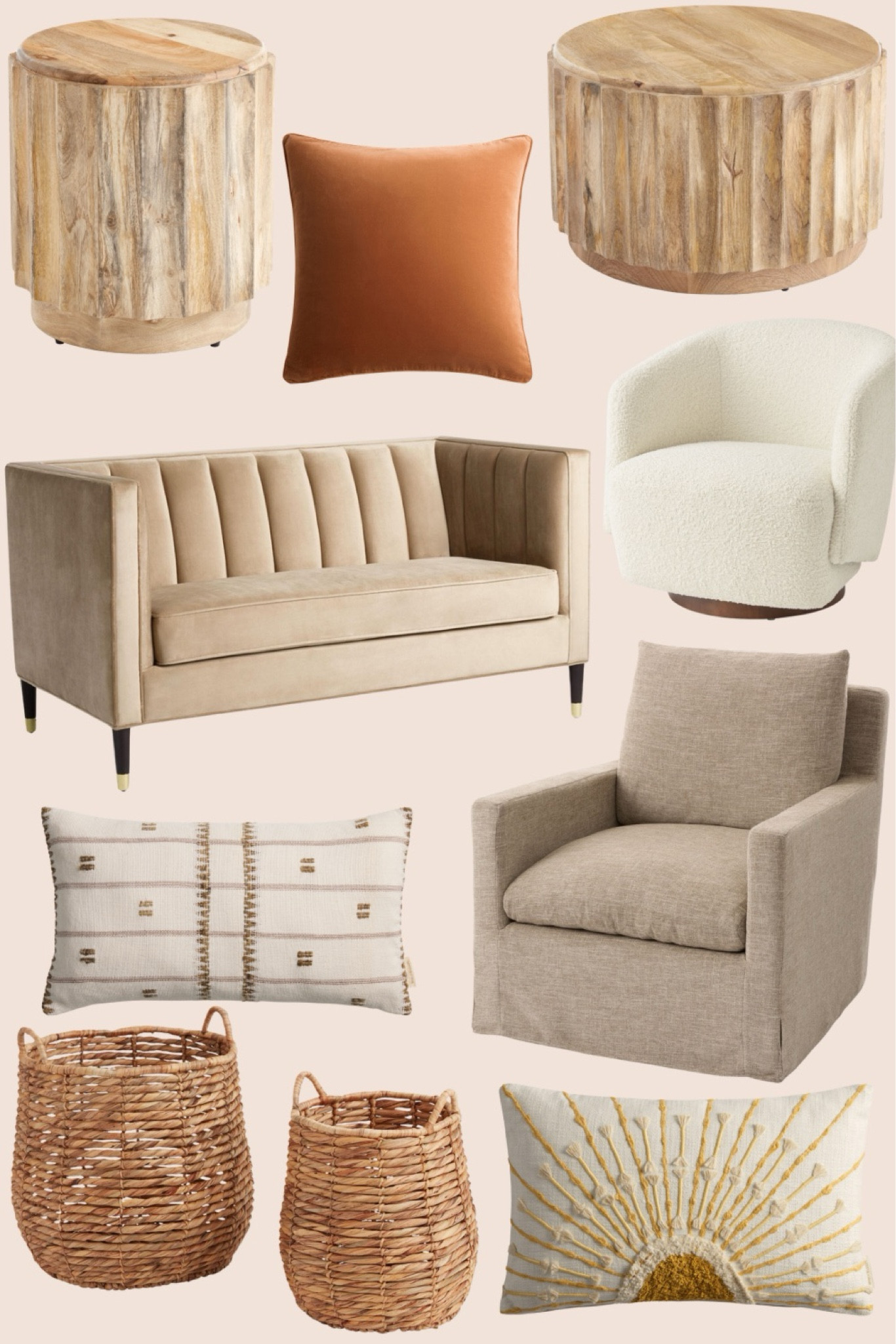 Shop these cozy furniture ideas for your home here! Don’t forget to add a few personal touches with throw pillows, storage baskets, and more. | Cozy Furniture Ideas | Neutral Furniture Ideas | Cozy Throw Pillows | Couch Pillows | Neutral Coffee Table Ideas | Neutral Side Table Ideas | Living Room Ideas | Family Room Ideas | Storage Baskets | 

#LTKHome