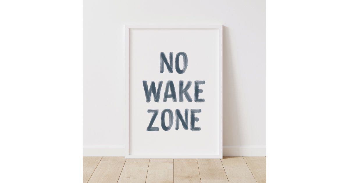 No Wake Zone Beach Nursery Decor | Zazzle | Zazzle