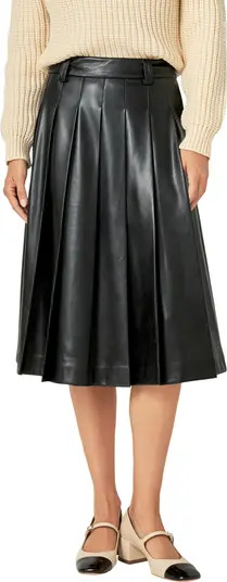 Pleated Faux Leather Skirt | Nordstrom